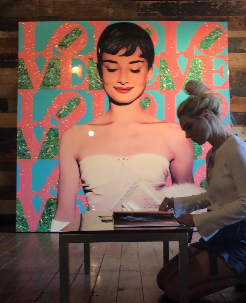 Amanda at an art gallery